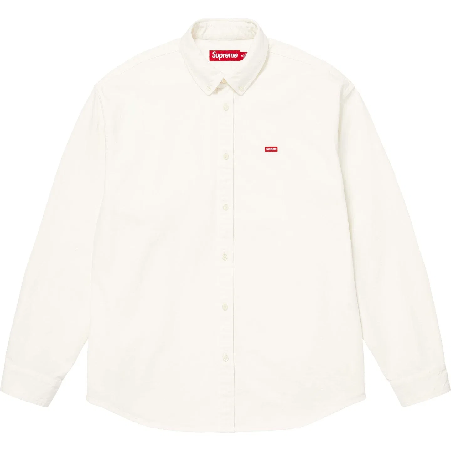 Женская рубашка с отложным воротником прямая Supreme, White