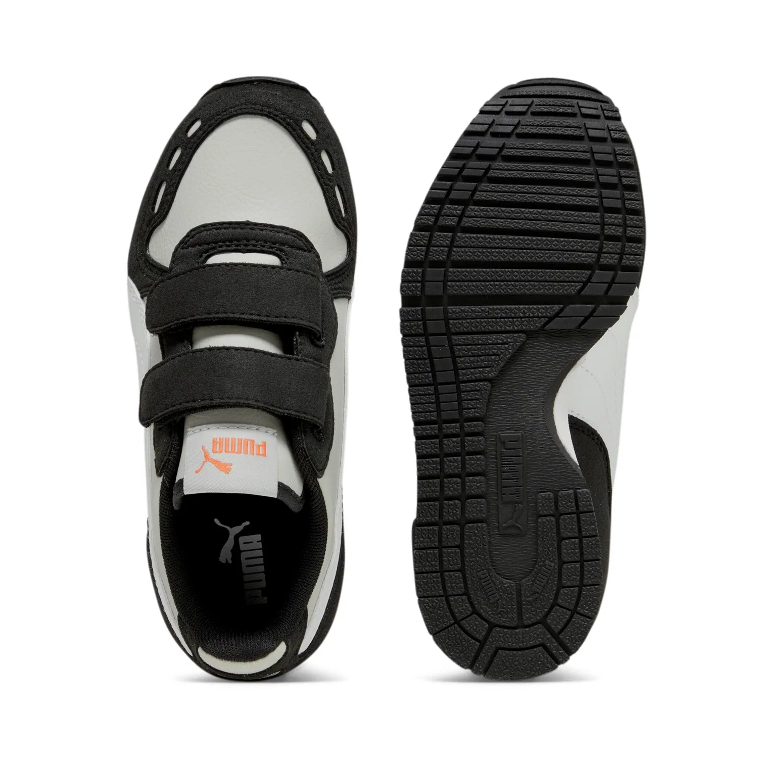 Детские кроссовки ретро-стиль Cabana Racer SL 20 V PS PUMA, Ash Gray/PUMA White/PUMA Black — фото 4