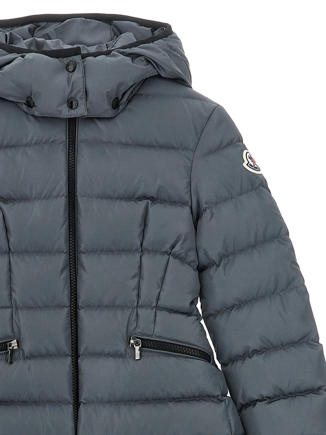 Пуховик Charpal Moncler Enfant, серый — фото 4