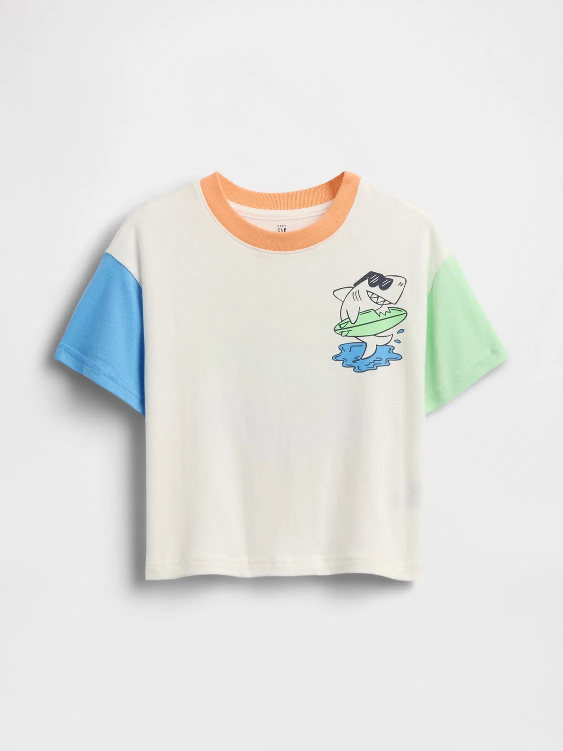 Футболка Oversized Graphic Gap, белый