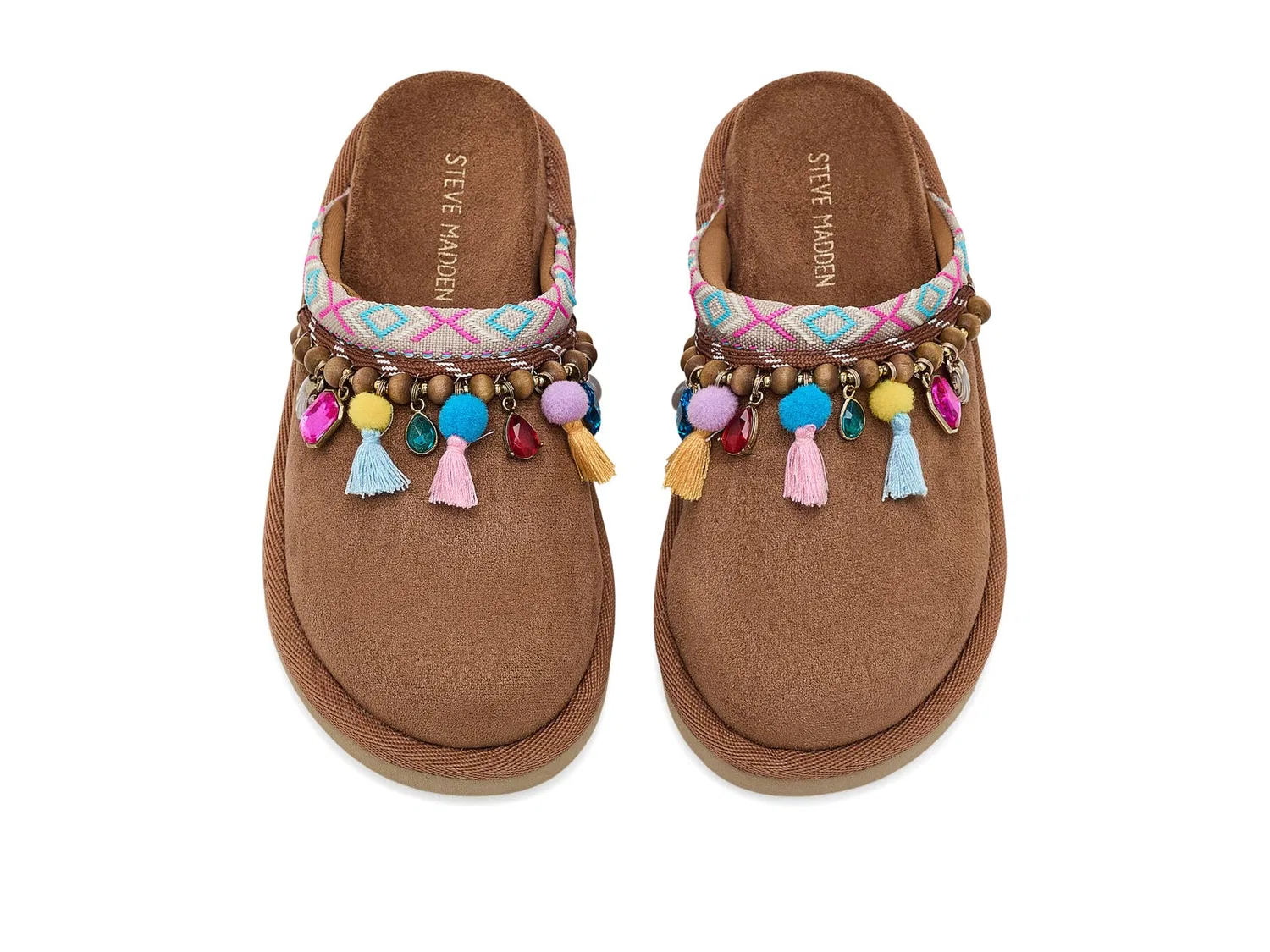 Тапочки Sleigh (для маленьких и больших детей) Steve Madden Kids, Cognac — фото 3