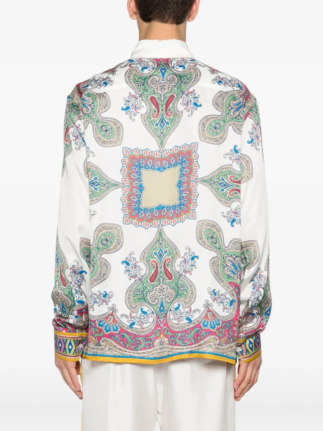 Рубашка из вискозы белая ETRO, белый — фото 2