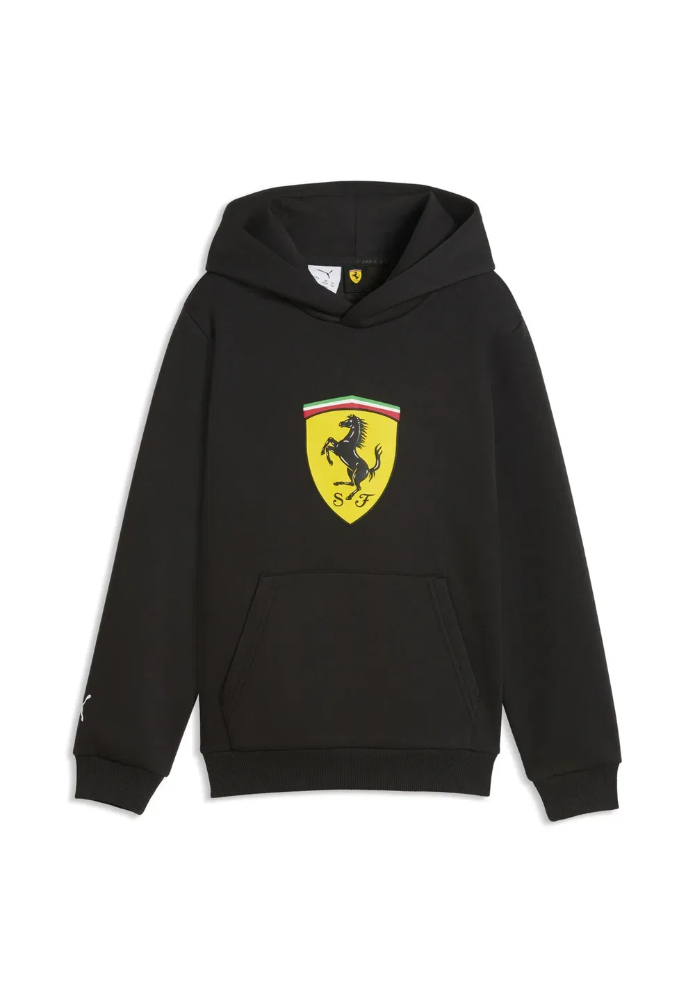 Толстовка с флисовой подкладкой и цветным щитом Scuderia Ferrari Puma, Black — фото 4