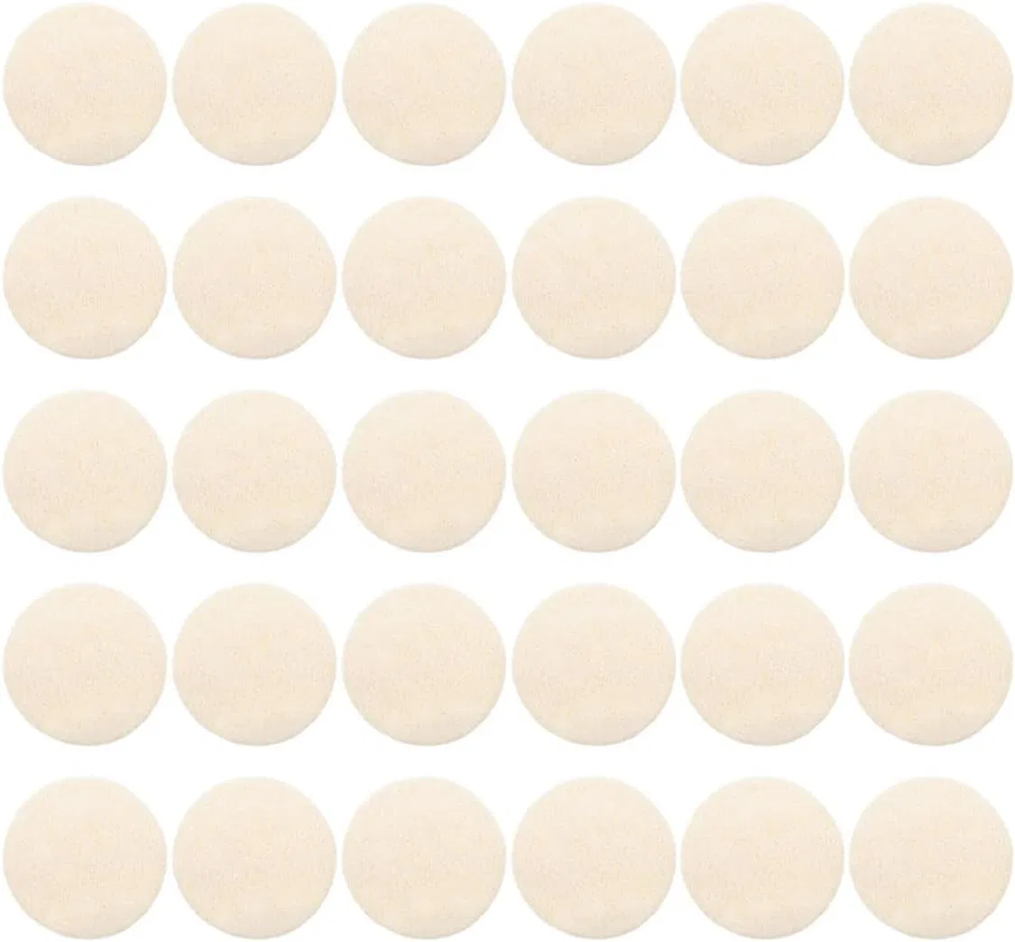 Пилинг-пэды для лица из люффы, 30 шт, MOLUCKFU, Beige
