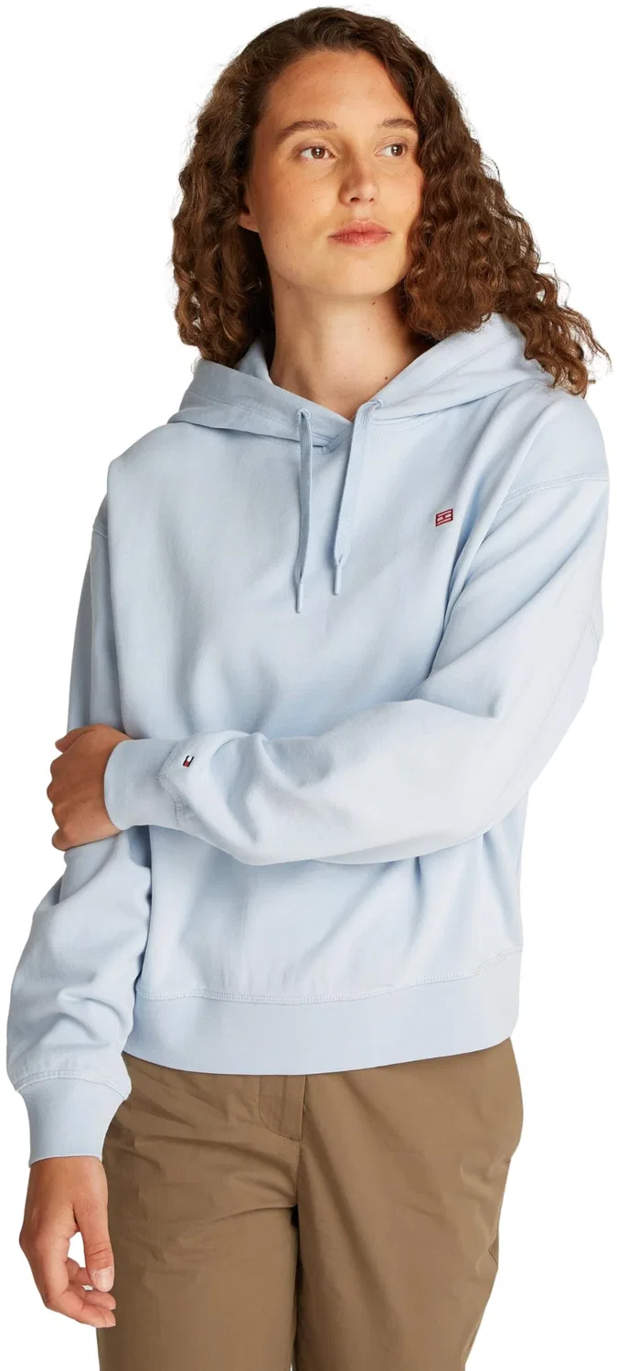 Женский худи с капюшоном Contrast Flag Tommy Hilfiger, Breezy Blue
