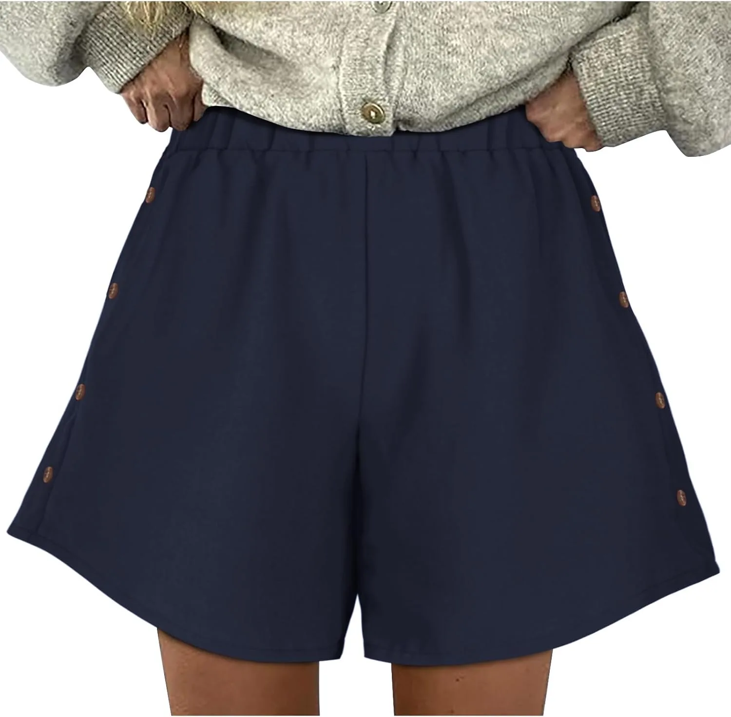 

JOAU Женские шорты для спорта с высокой талией и боковой застежкой