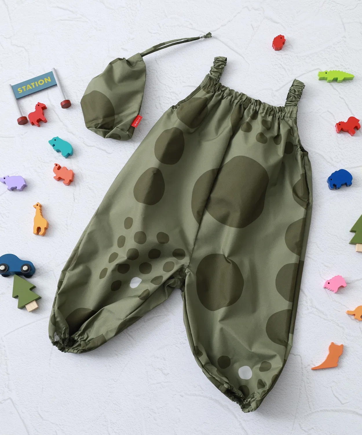 Детский комбинезон с водоотталкивающей пропиткой, с длинным рукавом392 plusm, Khaki