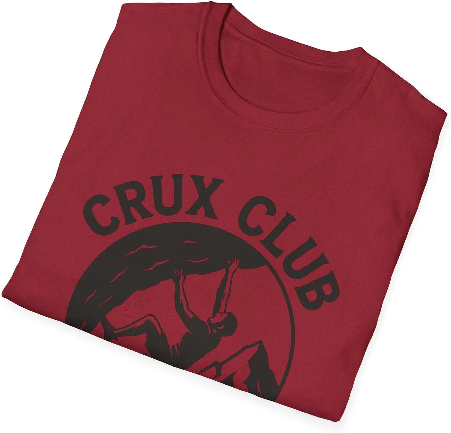 Мужская футболка с принтом Crux Club Gildan, Antique Cherry Red — фото 4