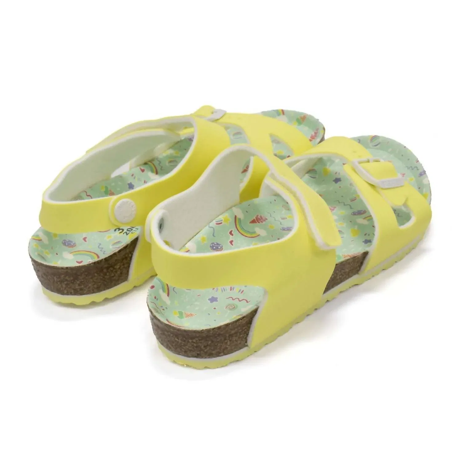 Детские сандалии для девочек с открытым носом Colorado Birkenstock, Candy Pastel Yellow — фото 4