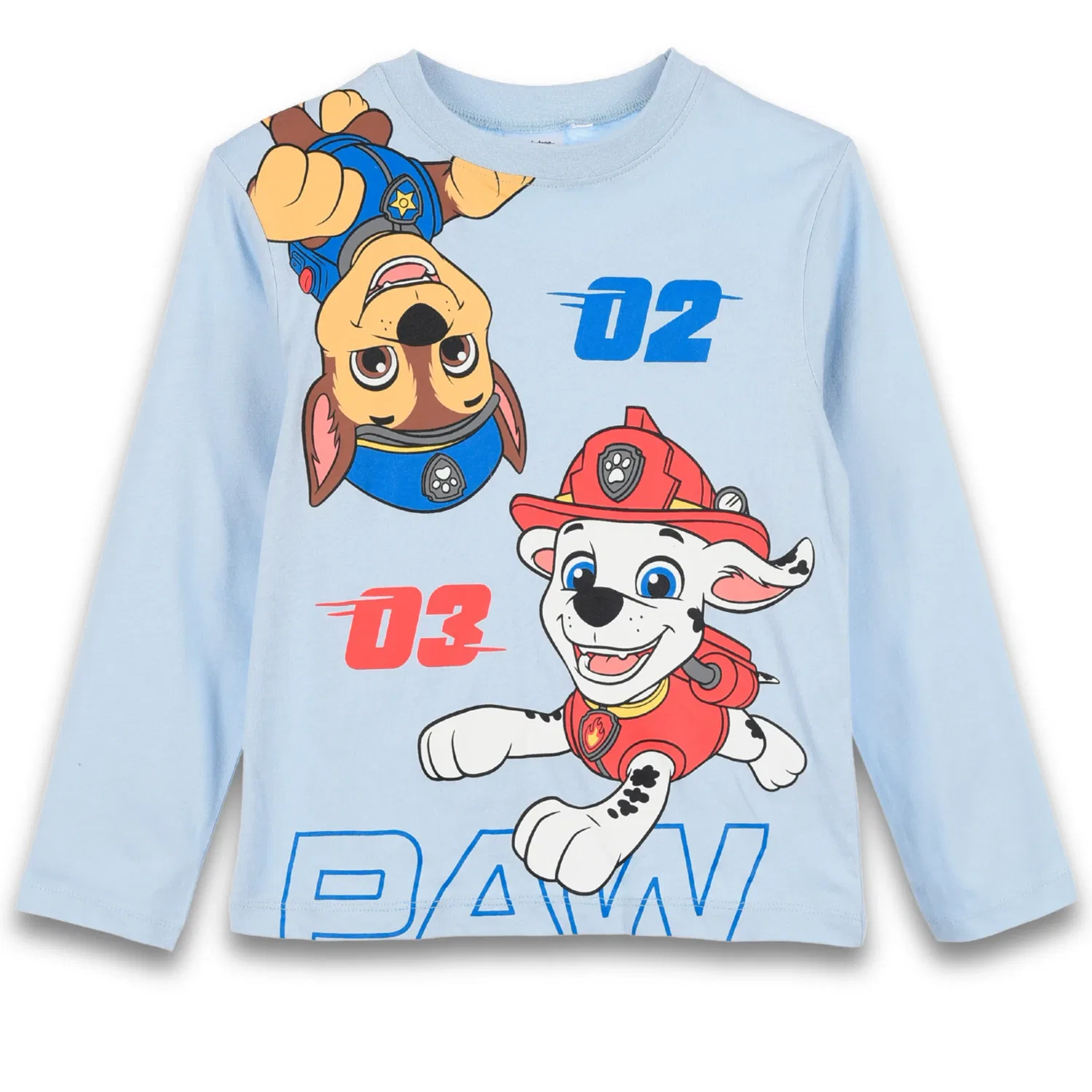 Пуловер с длинным рукавом с принтом Paw Patrol, синий
