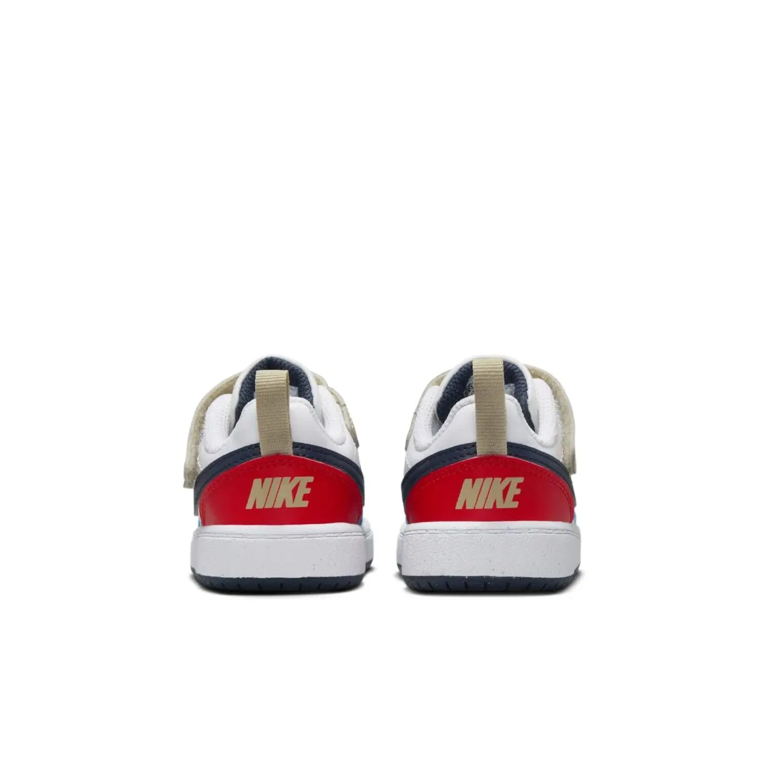 Детские кроссовки с кожаным верхом Nike Court Borough Low Recraft, Bunt Jeansblau Rot — фото 4