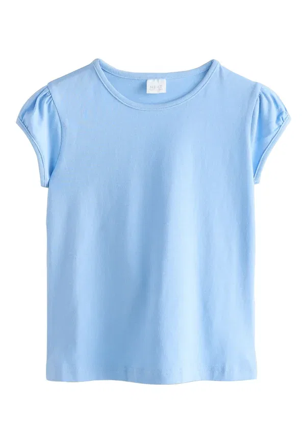 Футболка, хлопок, Basic T-shirt, Next, pale blue, бледно-голубой — фото 4