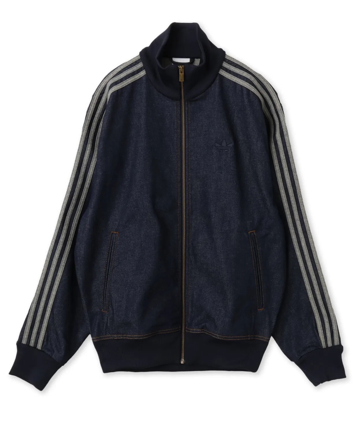 Мужская джинсовая куртка с принтом Firebird Adicolor Raw Denim Adidas, Dark Indigo Blue