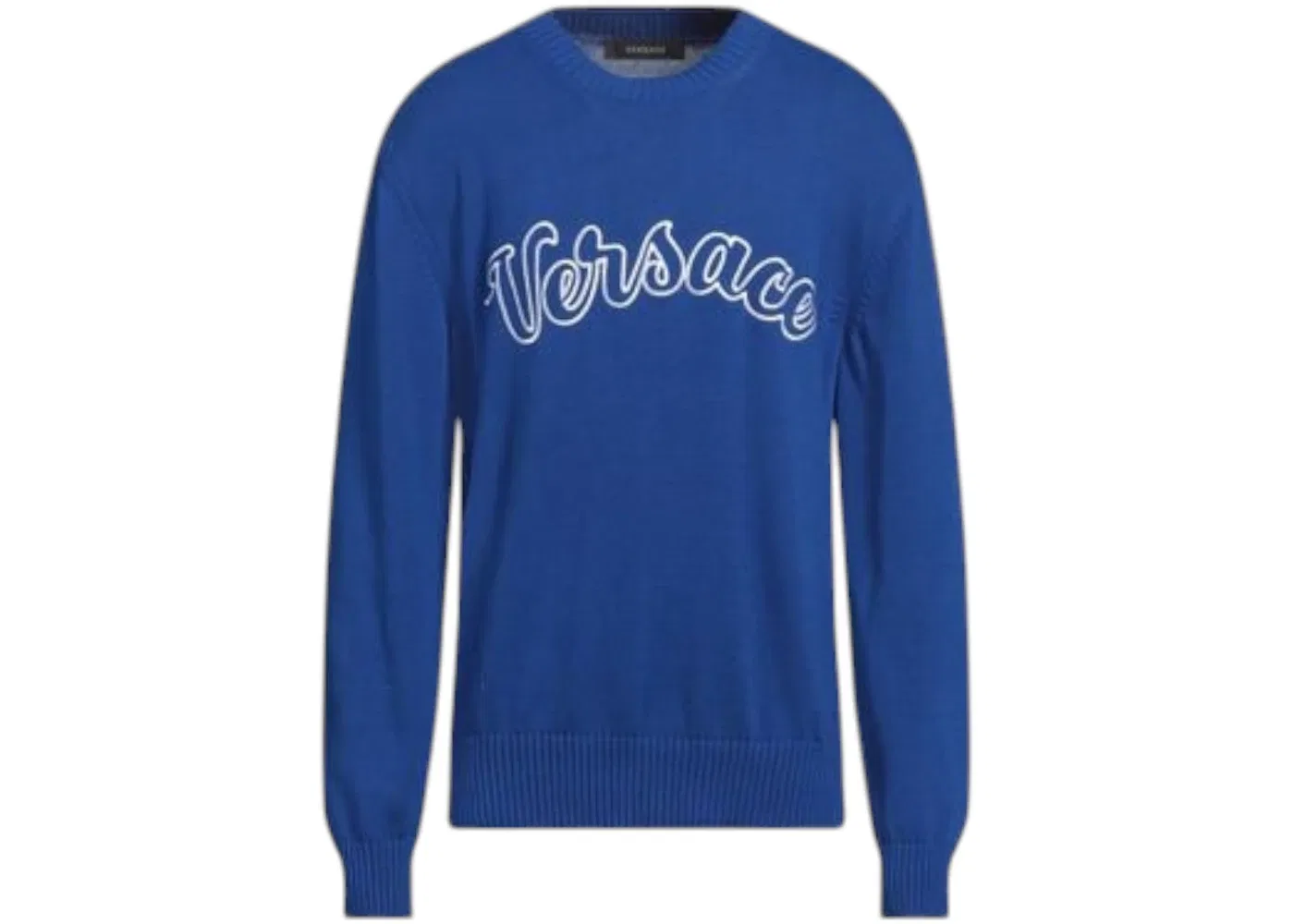 Мужской свитер с принтом Versace, Blue/White