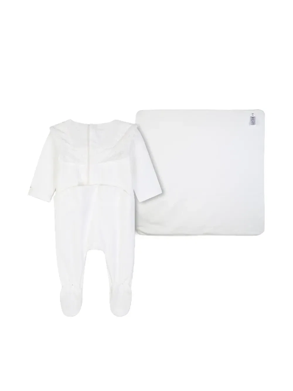Комплект из пижамы и одеяла с вышивкой Chloe Kids, белый — фото 2