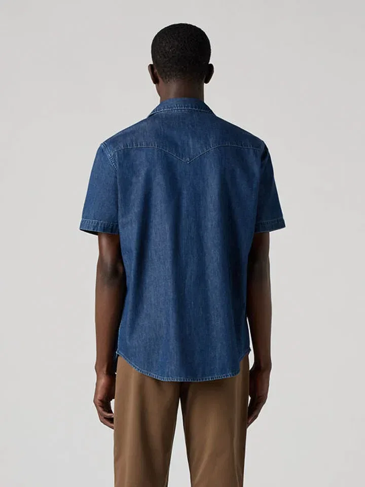 Мужская джинсовая рубашка Regular fit Levi's, Dark Blue — фото 2