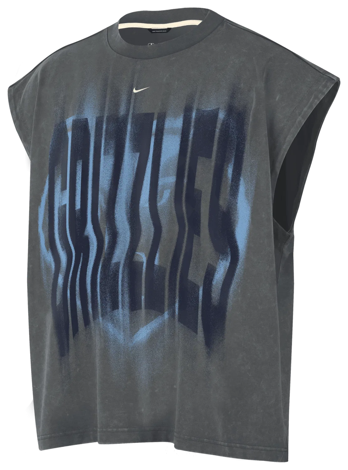 Мужская майка с влагоотводящей технологией Grizzlies Dri-FIT Icon Top Nike, серый/белый — фото 3