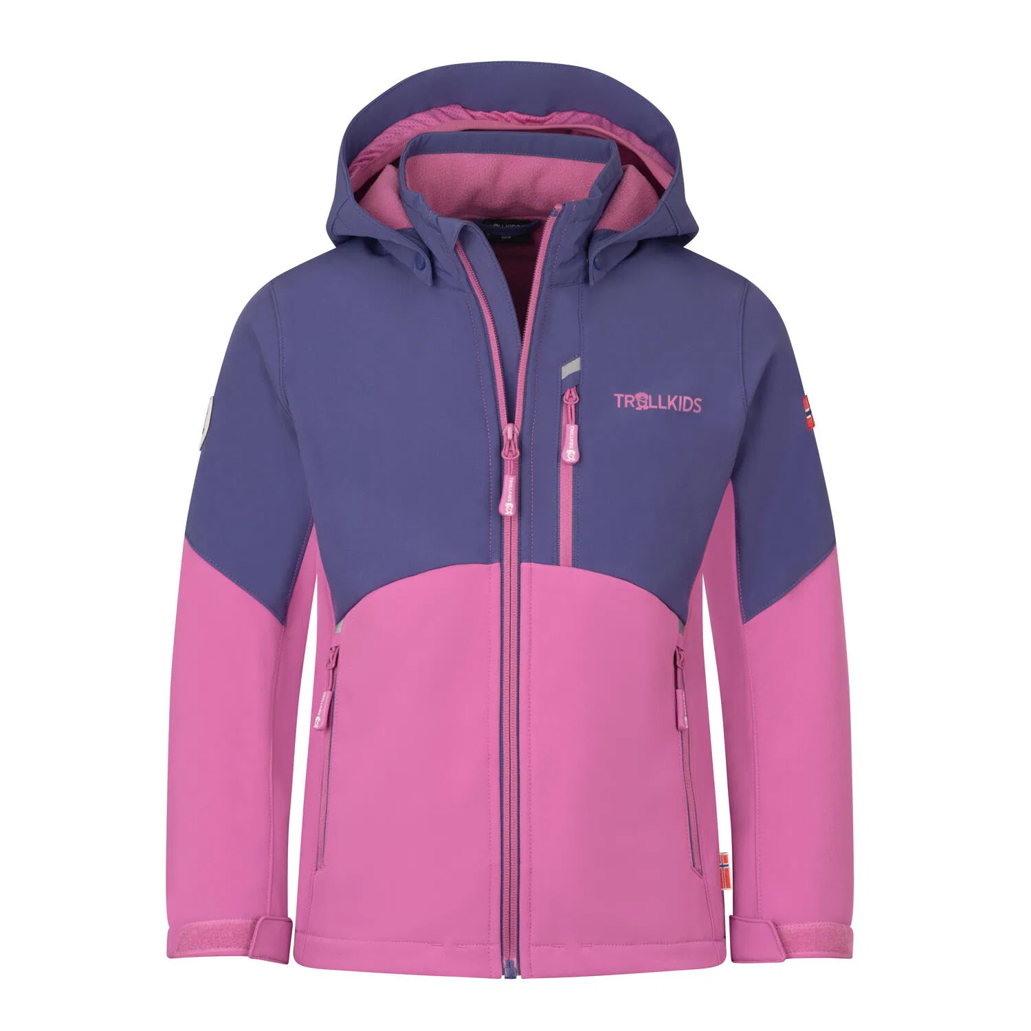 Детская ветрозащитная куртка Balestrand Trollkids, Lotuspink Navyblau