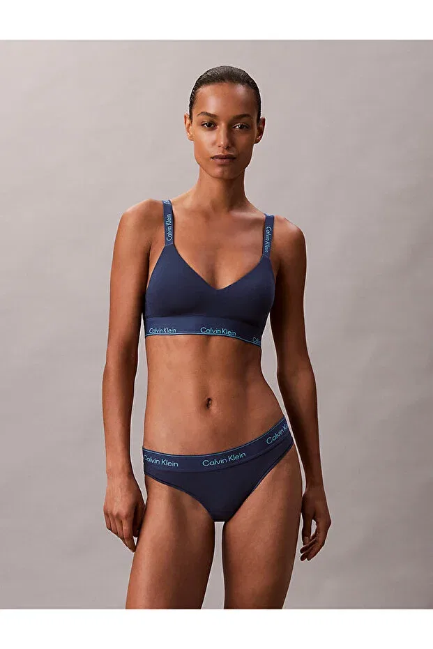 Женский бюстгальтер с принтом Calvin Klein, Navy Blue — фото 3