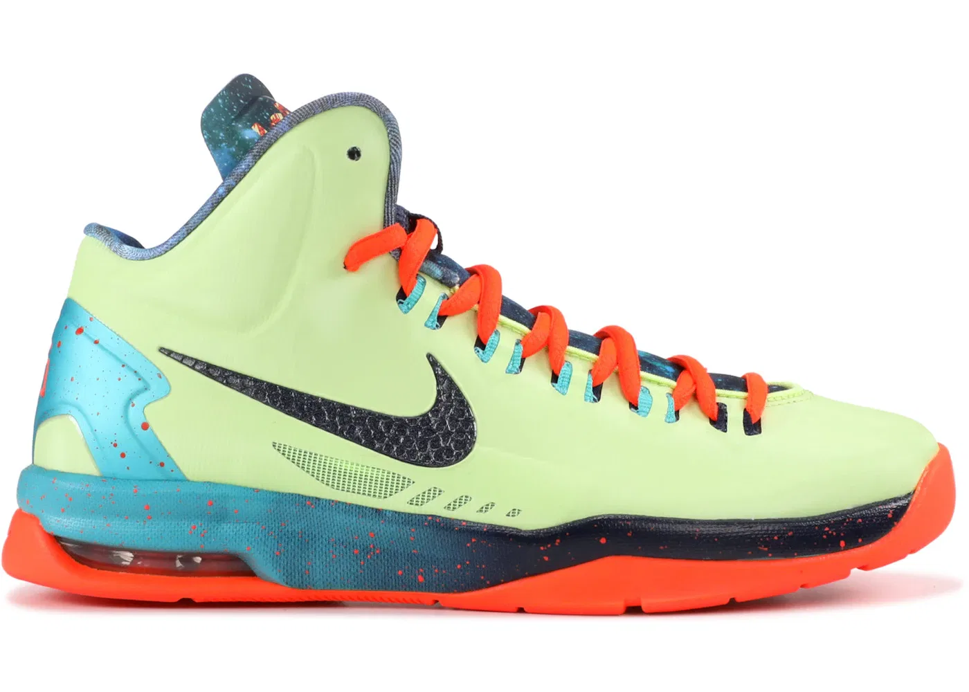 Детские кроссовки с верхом из синтетики Nike KD 5, Liquid Lime/Obsidian-Sport Turquoise-Total Crimson