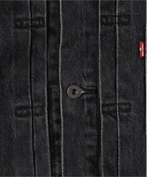 Мужская джинсовая куртка-тракер с принтом Levi's TYPE I Trucker, Black — фото 4