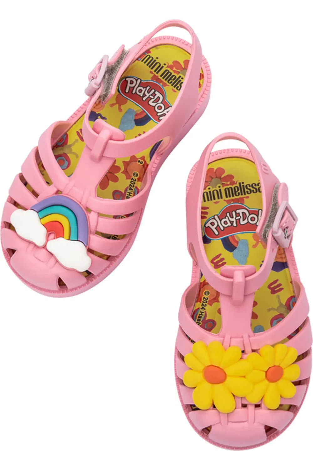 Сандалии детские рыбацкие на липучке Mini Possession Play Jelly Mini Melissa, Matte Pink — фото 3