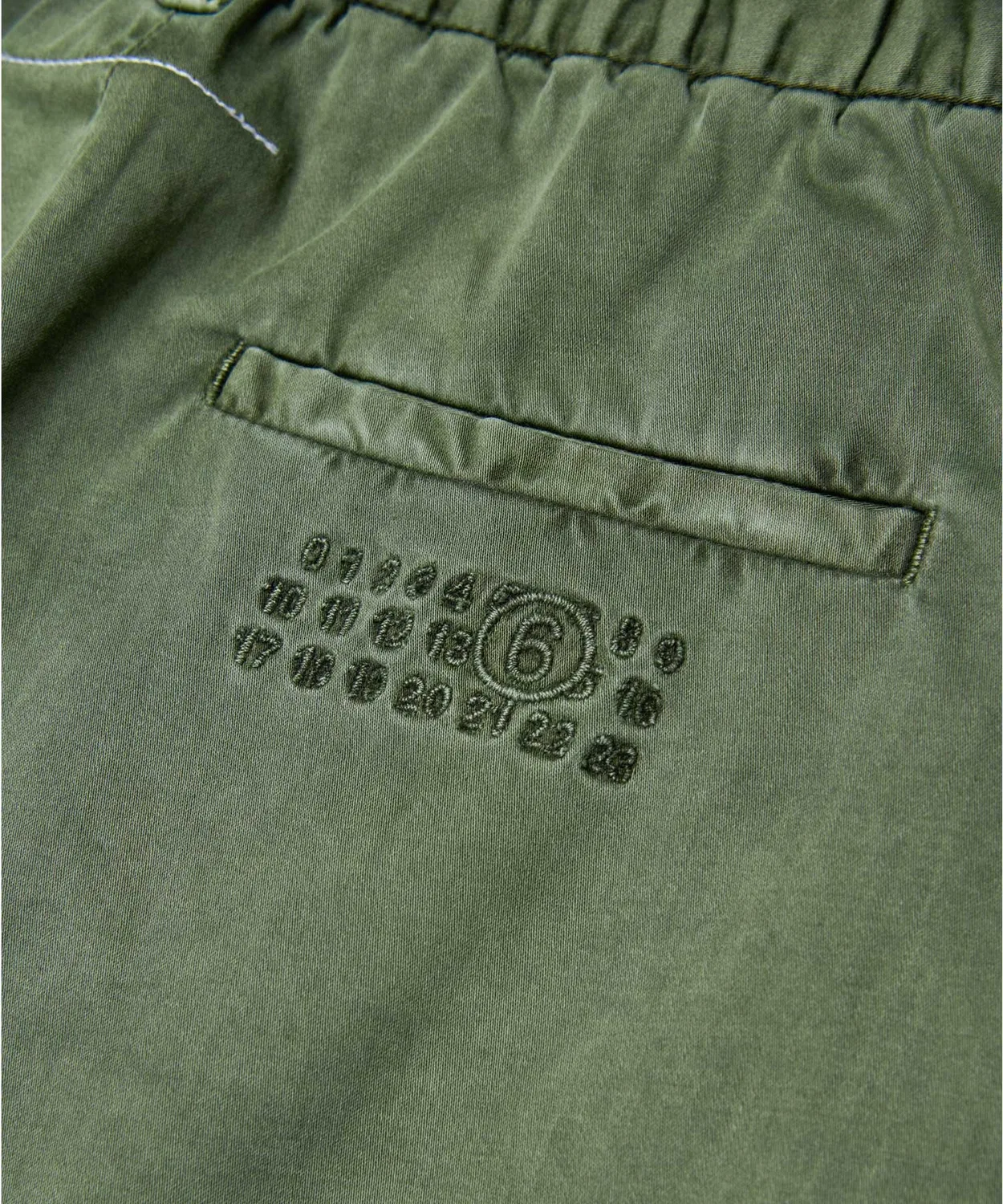 Детские брюки прямого кроя MM6 Maison Margiela, Khaki — фото 4