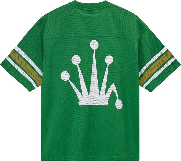 Футболка Stussy Mesh Football Jersey 'Green', зеленый — фото 3