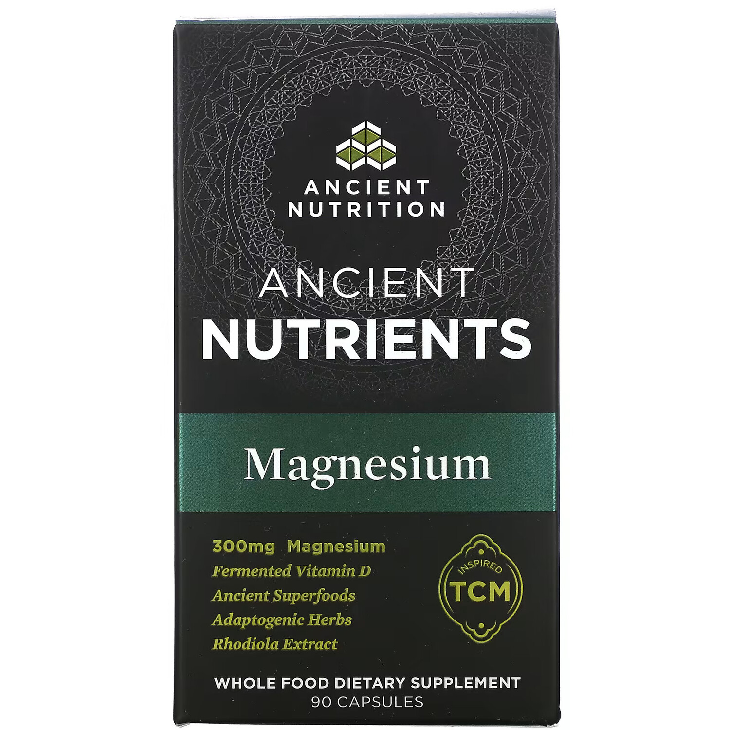 

Dr. Axe / Ancient Nutrition, Ancient Nutrients, Магний, 100 мг, 90 капсул