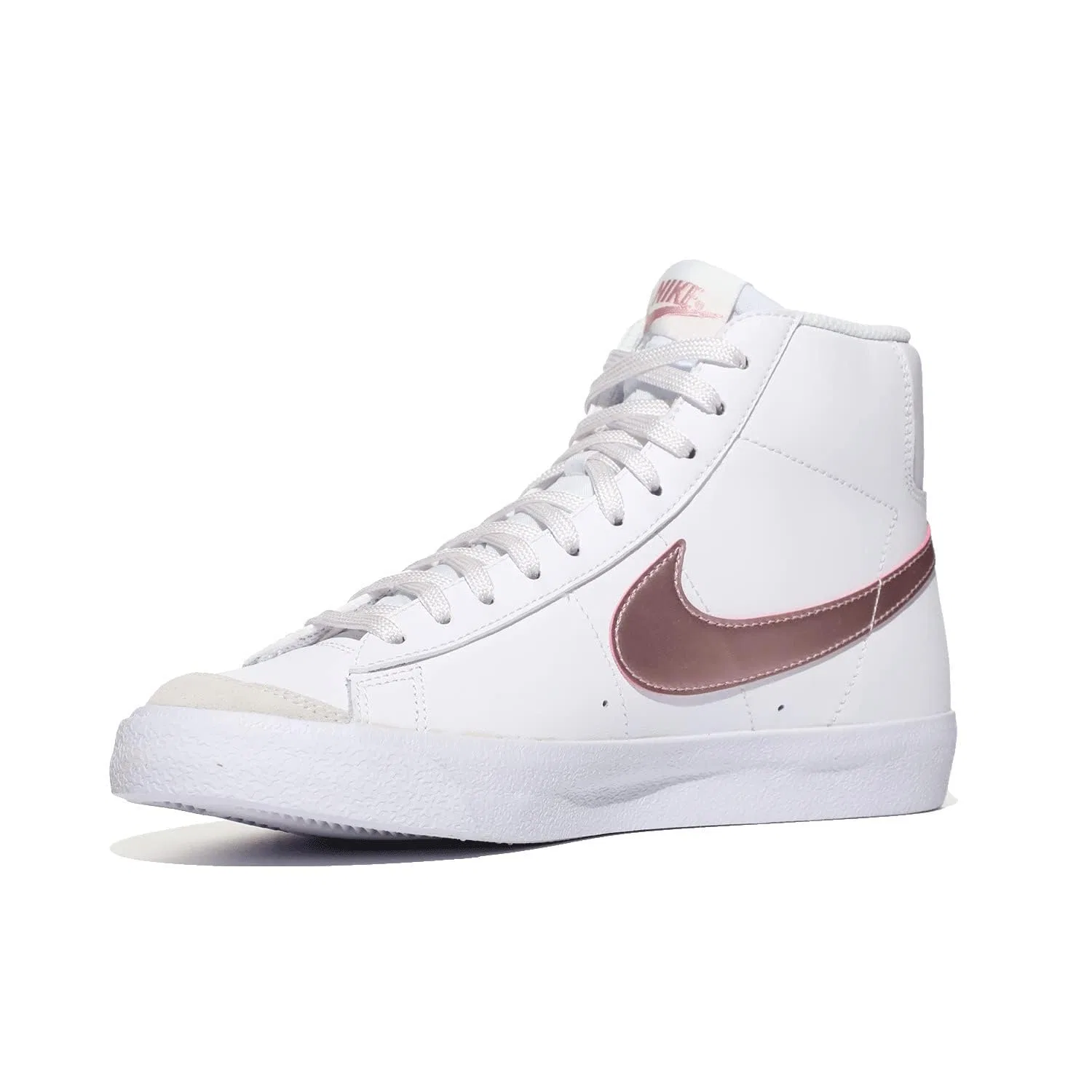 Детские кроссовки для мальчиков с высоким берцем '77 Mid Blazer NIKE, White Pink