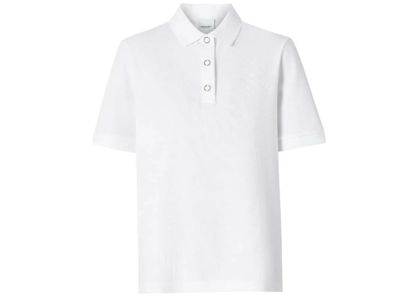 Женское поло с монограммой Burberry, White
