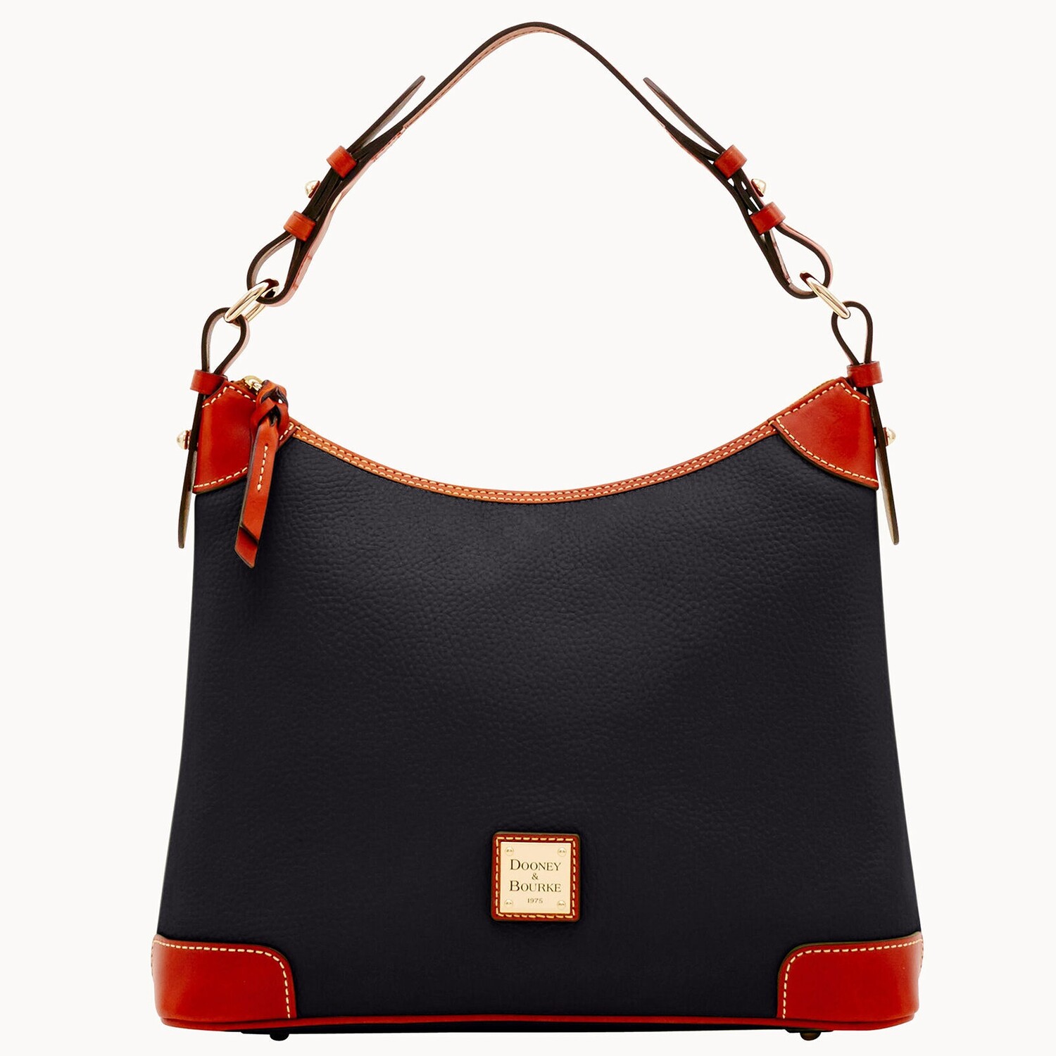 

Сумка хобо Dooney & Bourke Pebble Grain, черный/красный