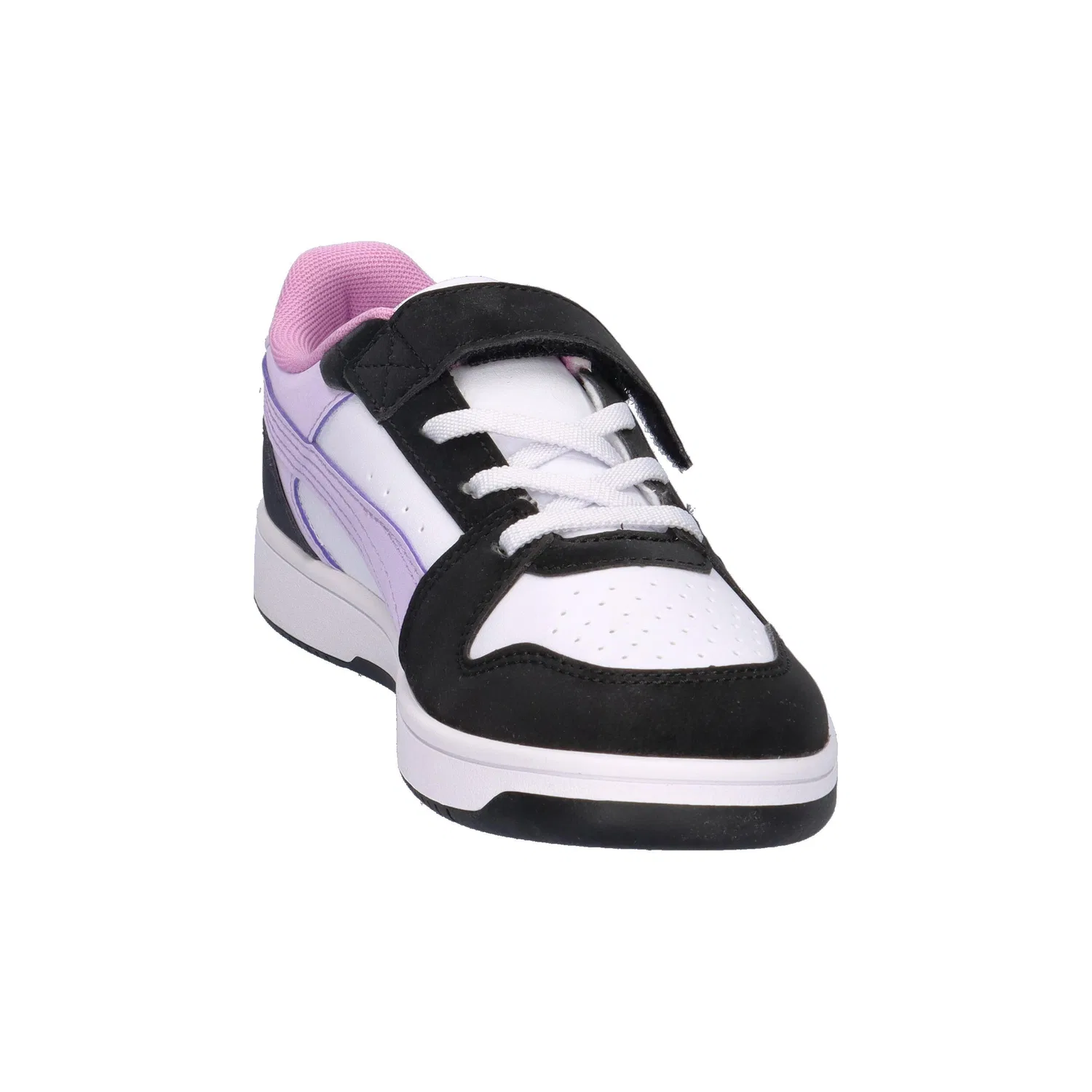 Детские кроссовки с пастельным градиентом Rebound Slam Lo Faded Glow Puma, Schwarz / Konigliches Lila — фото 2