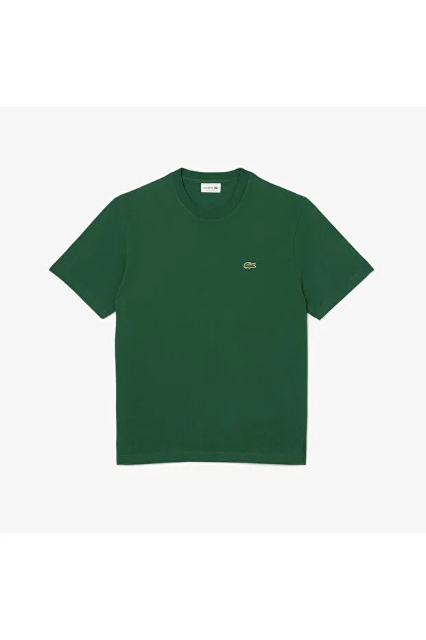 Мужская футболка хлопковая Lacoste, Green — фото 4