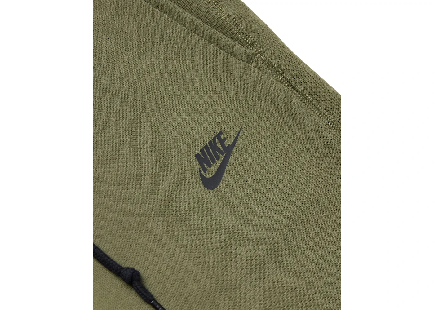 Мужские спортивные брюки из флиса Tech Fleece Nike, Medium Olive/Black — фото 2