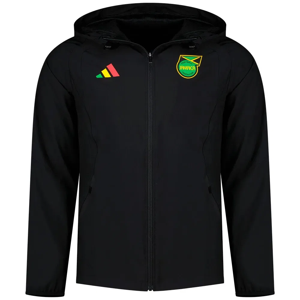 Женская ветровка с принтом Jamaica Tiro Travel Windbreaker Adidas, Black