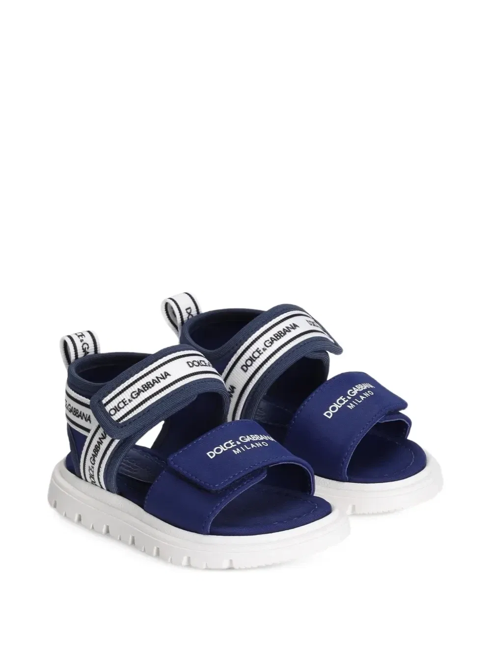 Сандалии на плоской подошве Dolce & Gabbana Kids, синий