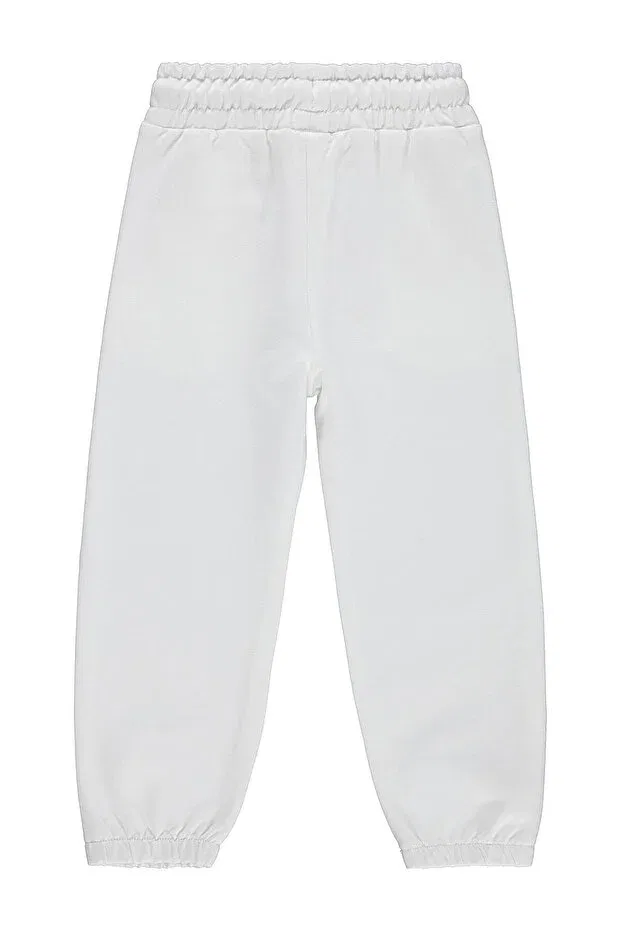 Детские спортивные штаны для девочек с длинным рукавом Civil Girls, Off White — фото 2