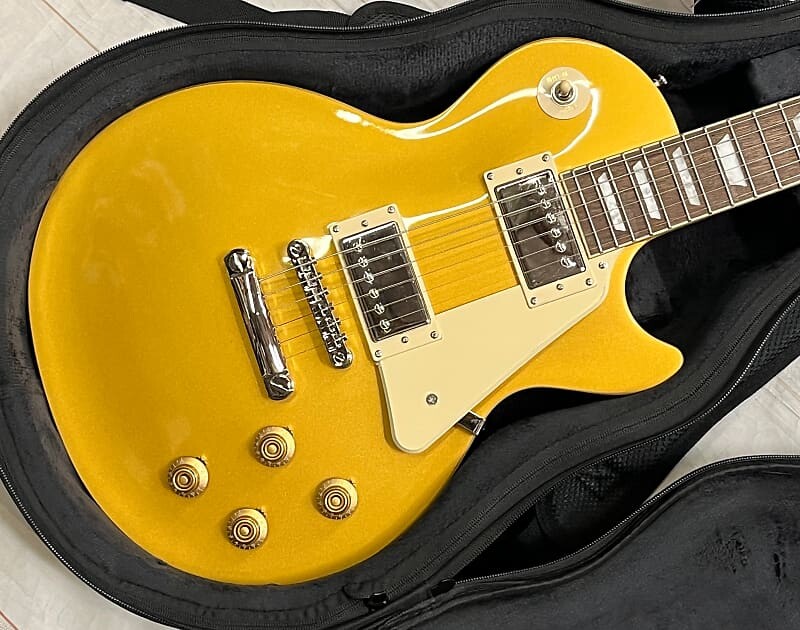 

Epiphone Les Paul 50s Standard 2022 Gold Top Новые неиспользованные с корпусом Epi Lite Auth Dealer 9lbs 6oz