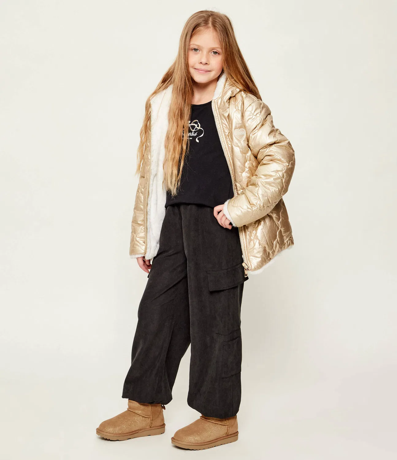 Сапоги снежные Classic Ultra Mini Dazzle Ugg, бежевый — фото 2