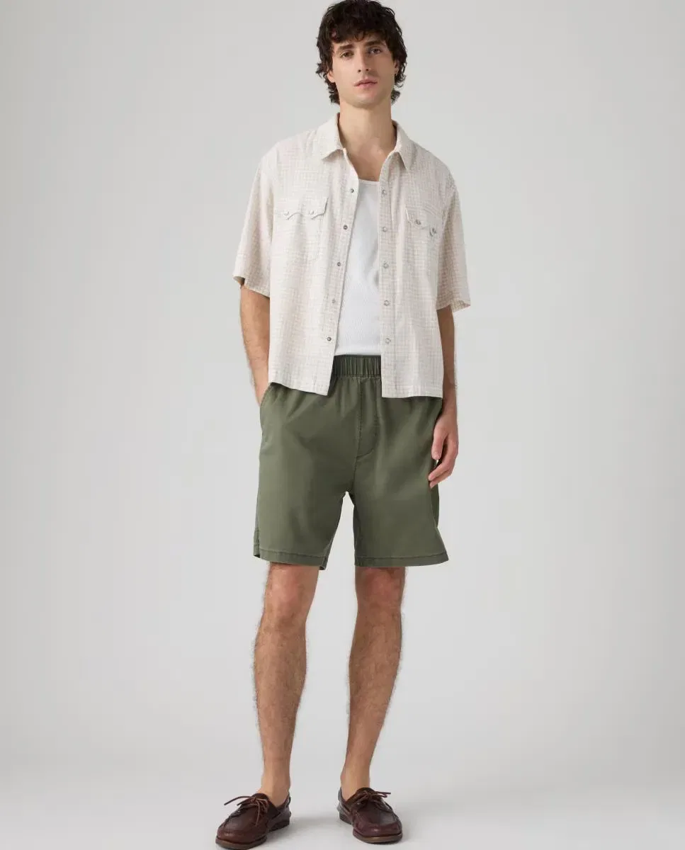 Мужские шорты-бермуды льняные Boxer Short Levi's, Verde Oscuro