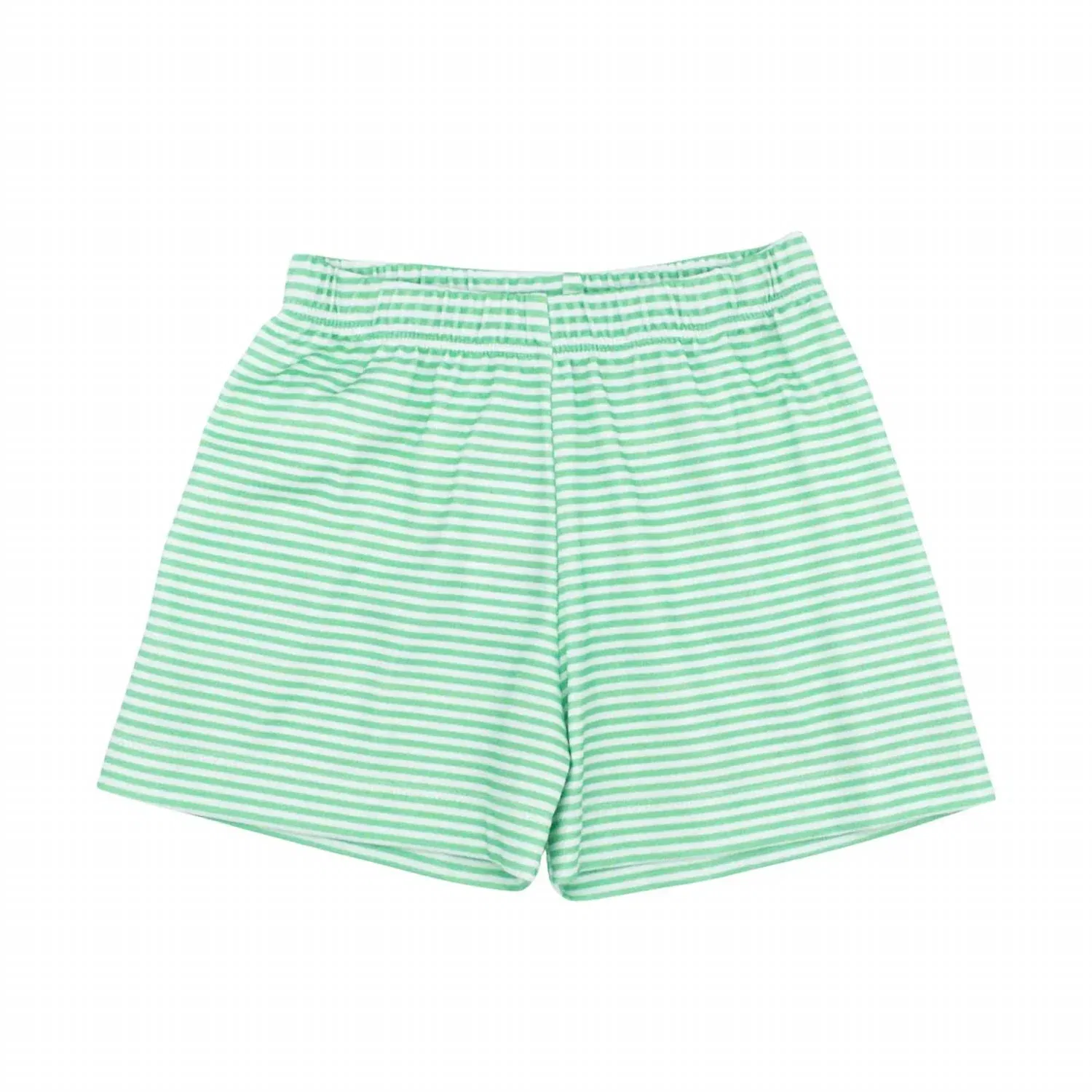Детские шорты трикотажные с эластичным поясом Conrad Knit James & Lottie, Green Stripe