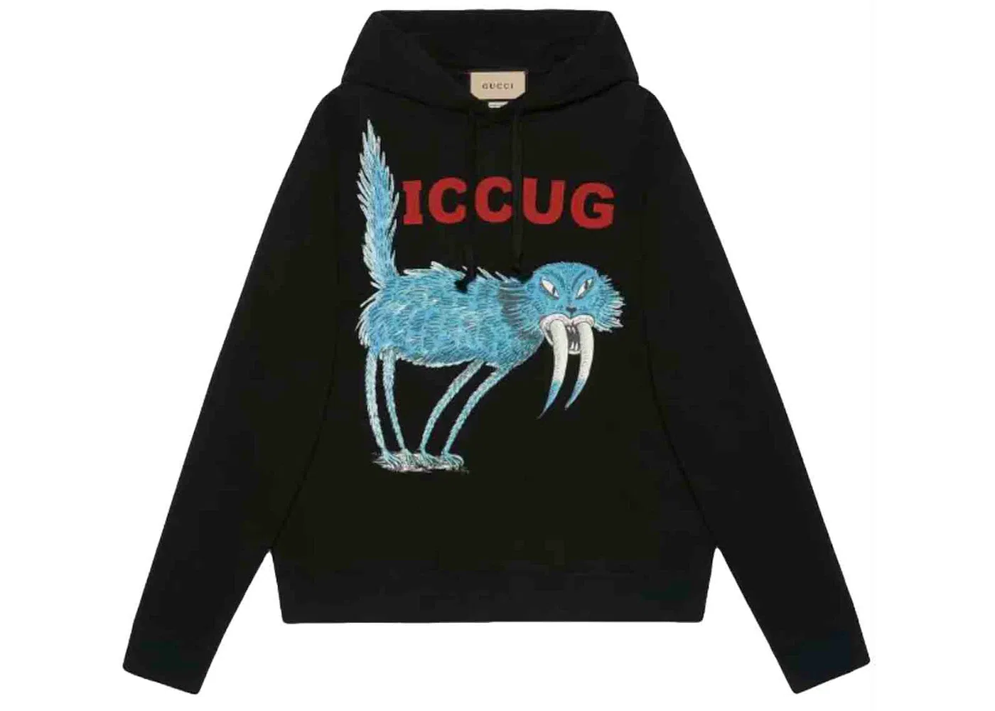 Мужской худи с принтом Hoodie Gucci, Black