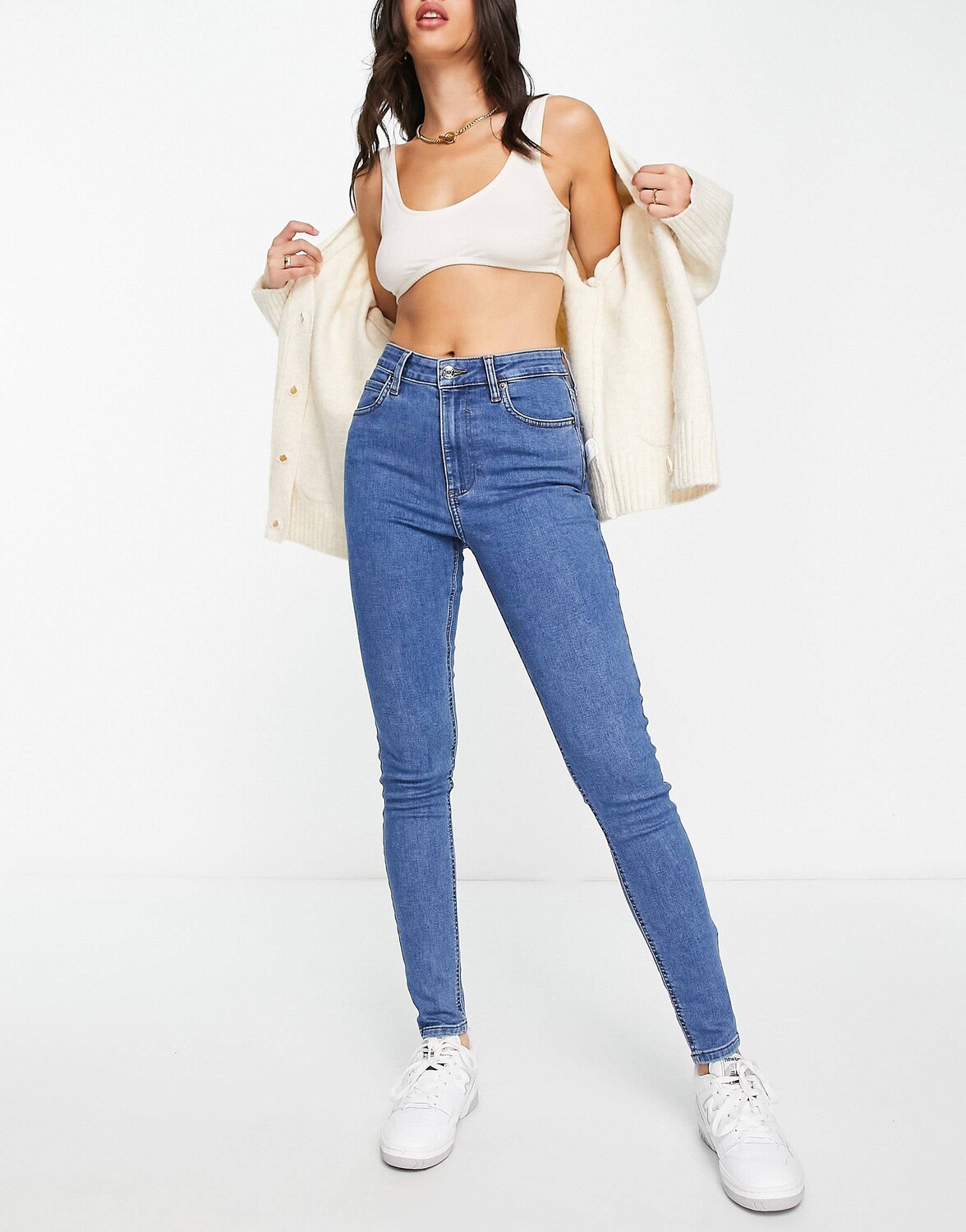 

Синие джинсы скинни ASOS DESIGN