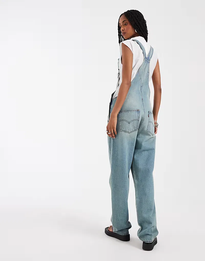 Комбинезон винтажный Levi's, голубой — фото 4