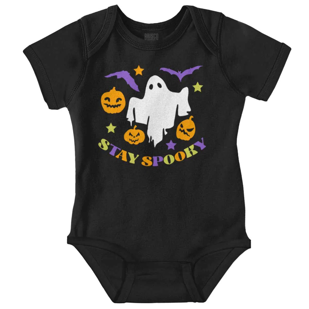 Детское боди-комбинезон для мальчиков с принтом Halloween Ghost Pumpkins Brisco Brands, Black