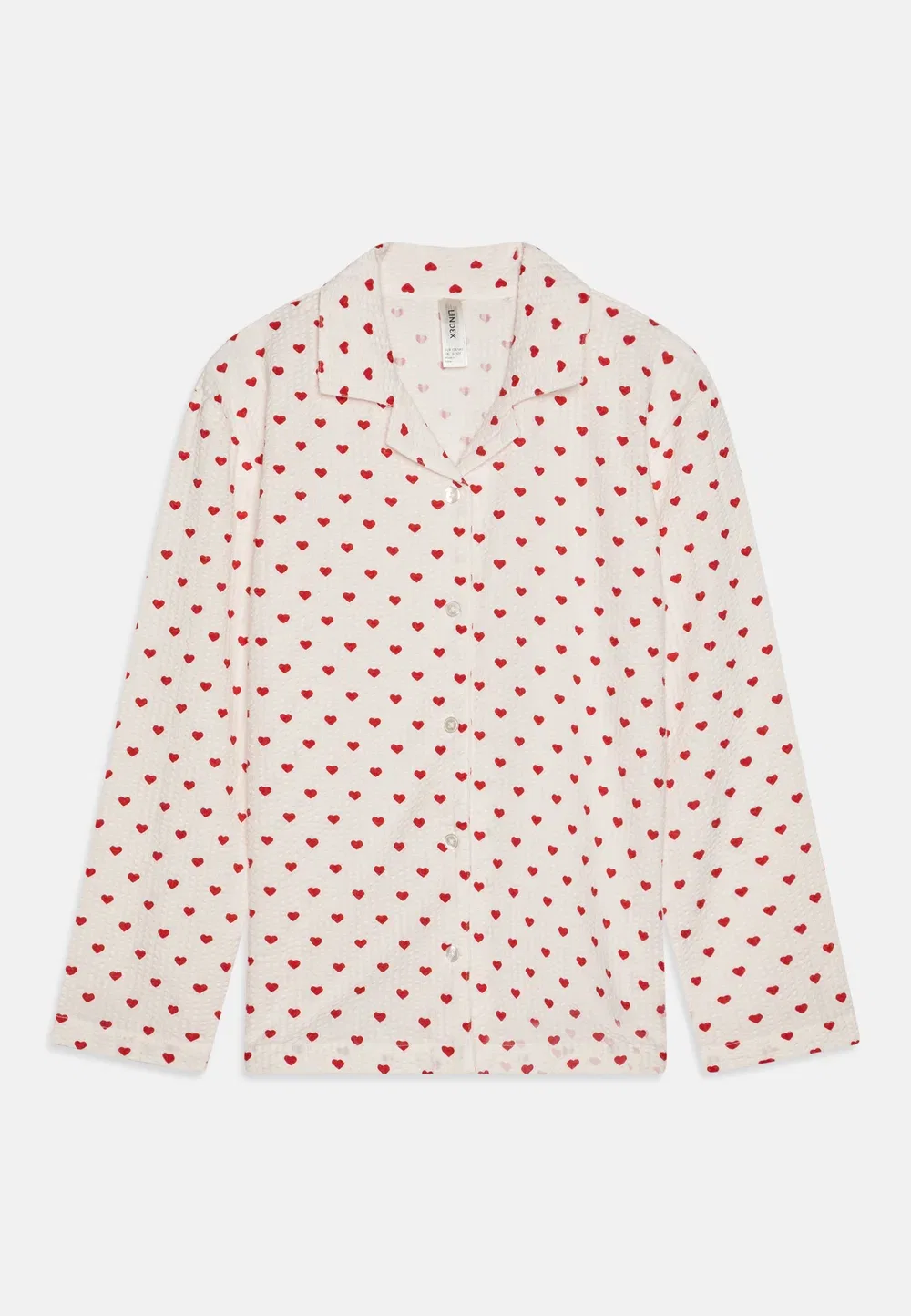 Сердце - пижамная кофточка Lindex, Off-White