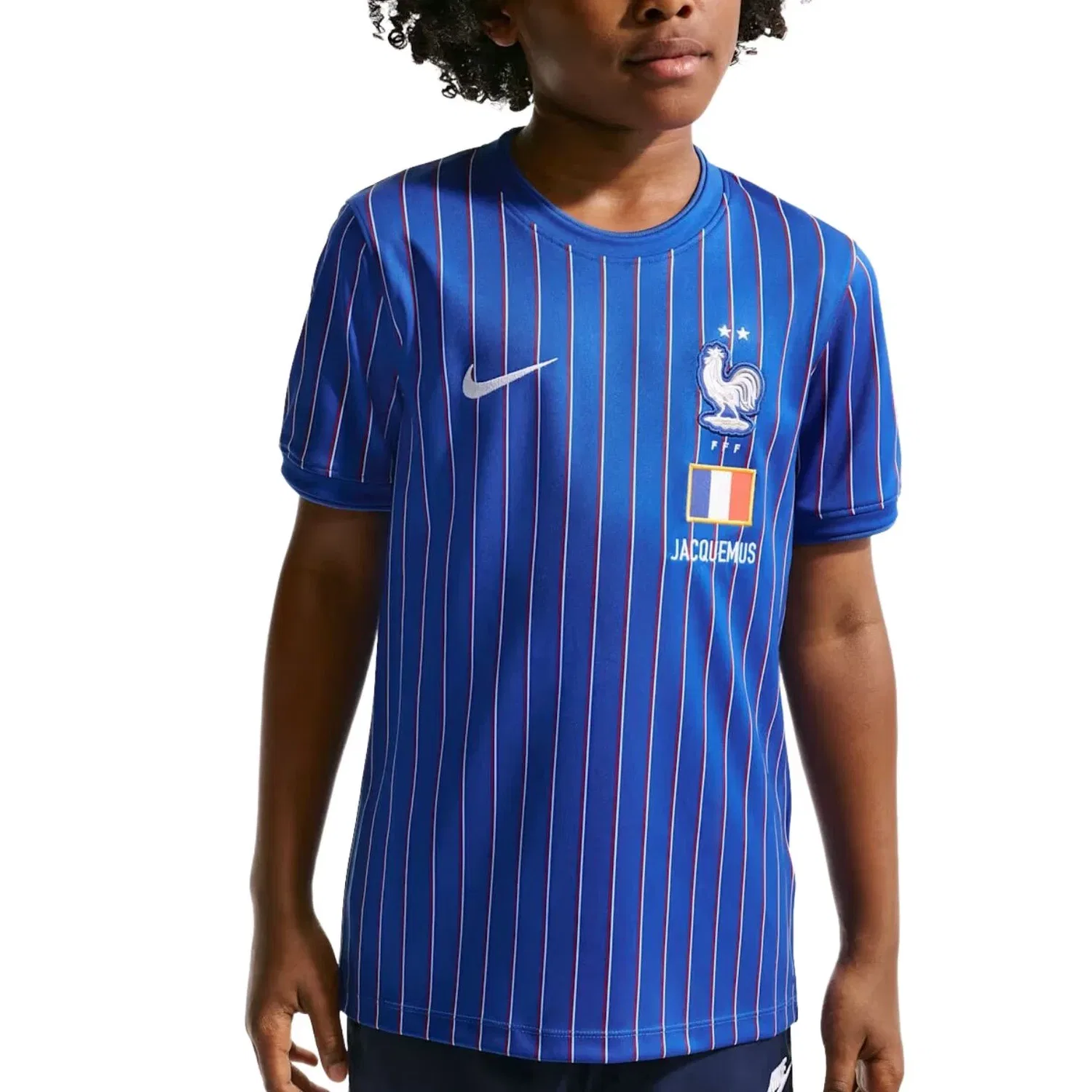 Детская футболка с длинным рукавом Nike x France x Jacquemus Cryoshot Dri-FIT, синий — фото 2