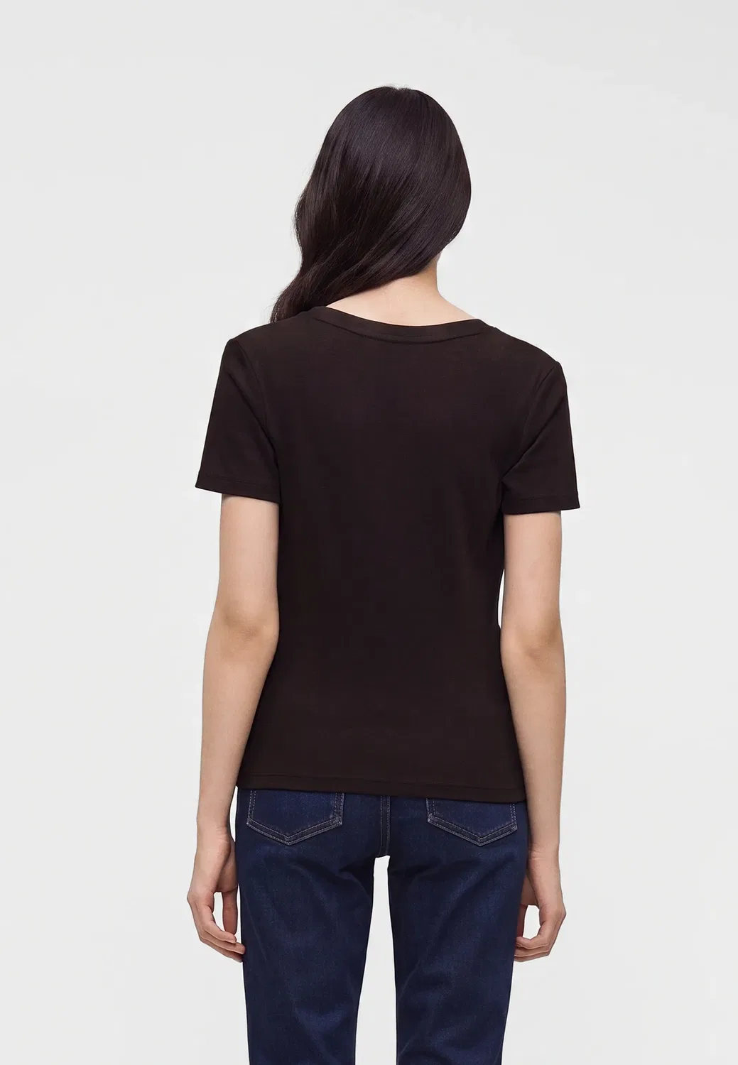 Коди - простая футболка Tommy Hilfiger, Chocolate — фото 3