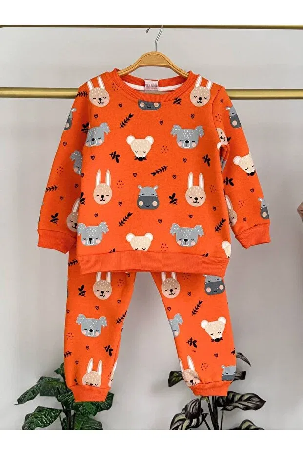 Детский комплект с принтом коала, кролик, плюшевый мишка Generic Brands, Orange